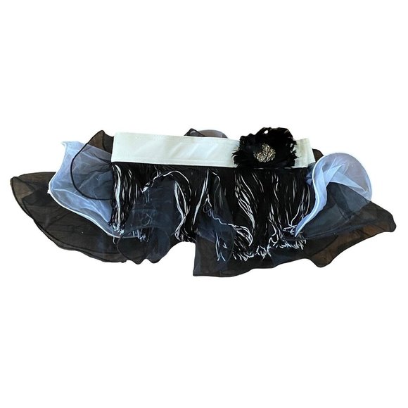 custom child xl/adult xs musical theater/tap black & white flapper dance costume - Picture 6 of 8